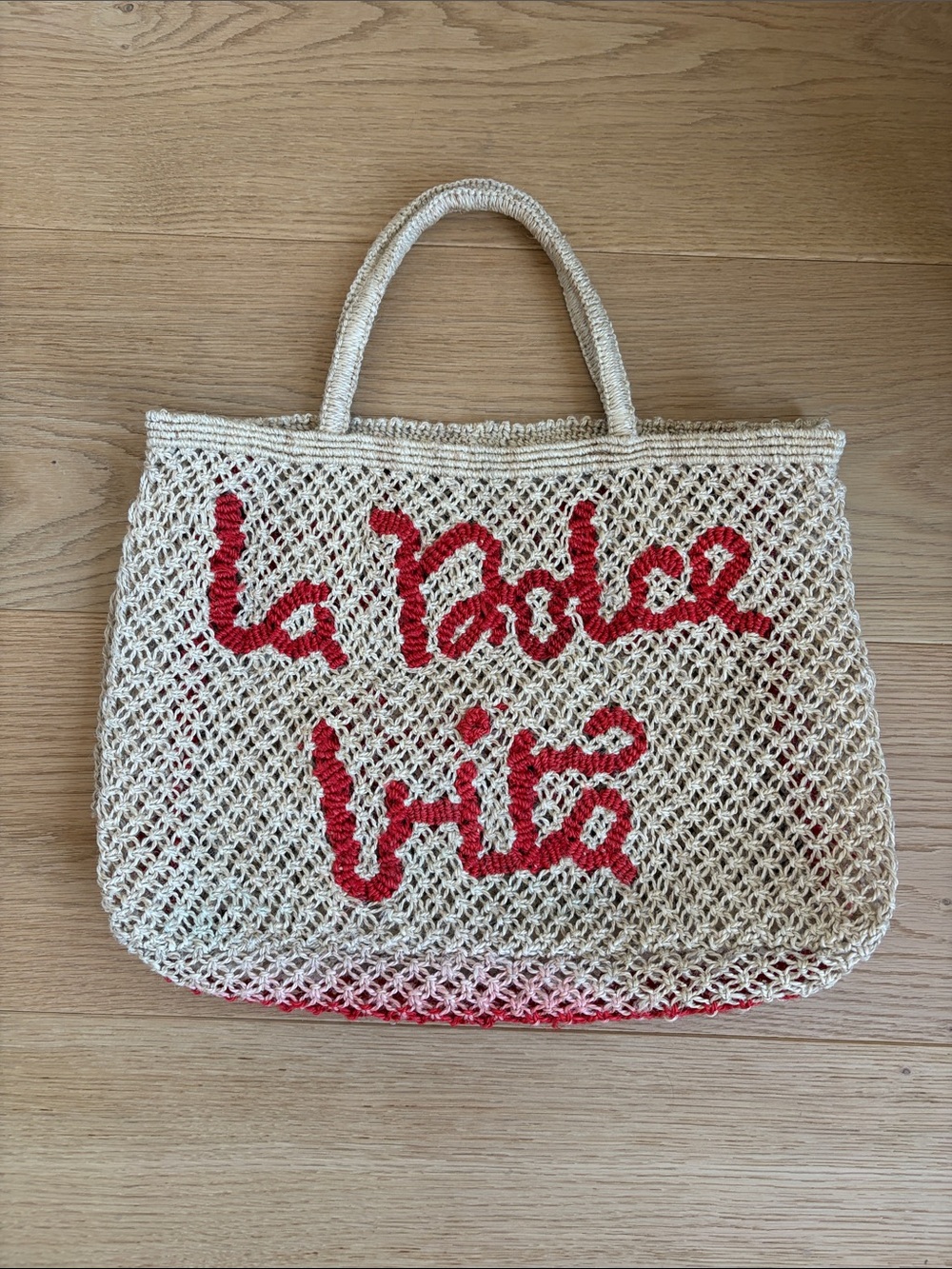 The Jacksons La Dolce Vida Jute Large Tote